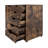 Coheman 24" Home Office Filing Cabinet with 2 Shelves, 5-Drawer Mobile Wood File Cabinet, Under Desk Rolling Storage for Documents, Clothes & Craft Supplies, Space-Saving Design-87785291
