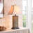 Bennington Natural Slate Table Lamp - Bronze