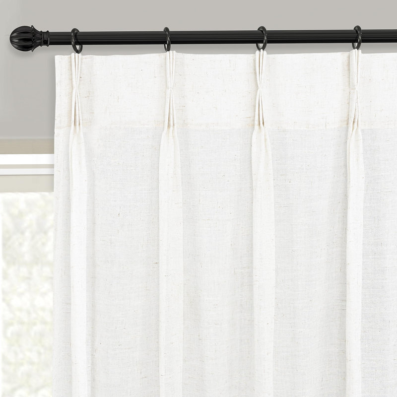 Paire de rideaux transparents Couto, L 52 po x L 132 po