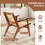 37cm H Armchair in Brown