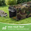 32 po piège à animaux pliable argenté avec housse camouflage-785065257