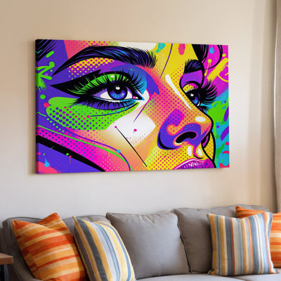 Reproduction d'art moderne sur toile à motif abstrait moderne Pop Art