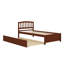 Base de lit simple avec lit gigogne en bois-1669659365