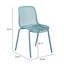 Chaise de salle à manger à lattes Modern Sky Blue-234841134