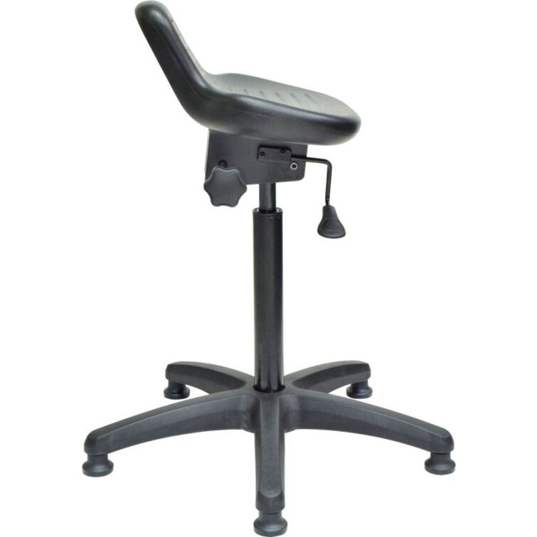 Interion Adjustable Height Ergonomic Industrial Stool with - Wayfair Canada