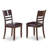 5 Piece Kitchen Table Set for 4 Includes a Rectangle Dining Room Table with Butterfly Leaf and 4 Faux Leather Upholstered Chairs, 36x66 Inch, Cappuccino-20549002