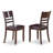 7 Piece Dining Set Consist of a Rectangle Dining Table with Pedestal and 6 Faux Leather Kitchen Room Chairs, 42x72 Inch, Cappuccino-940471768