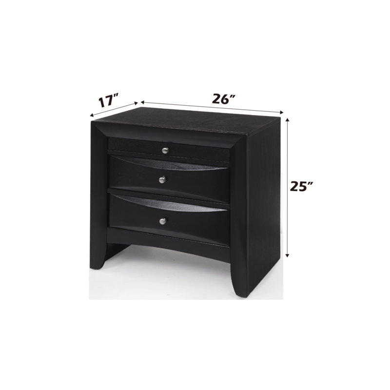 Table de chevet Ireland, Black