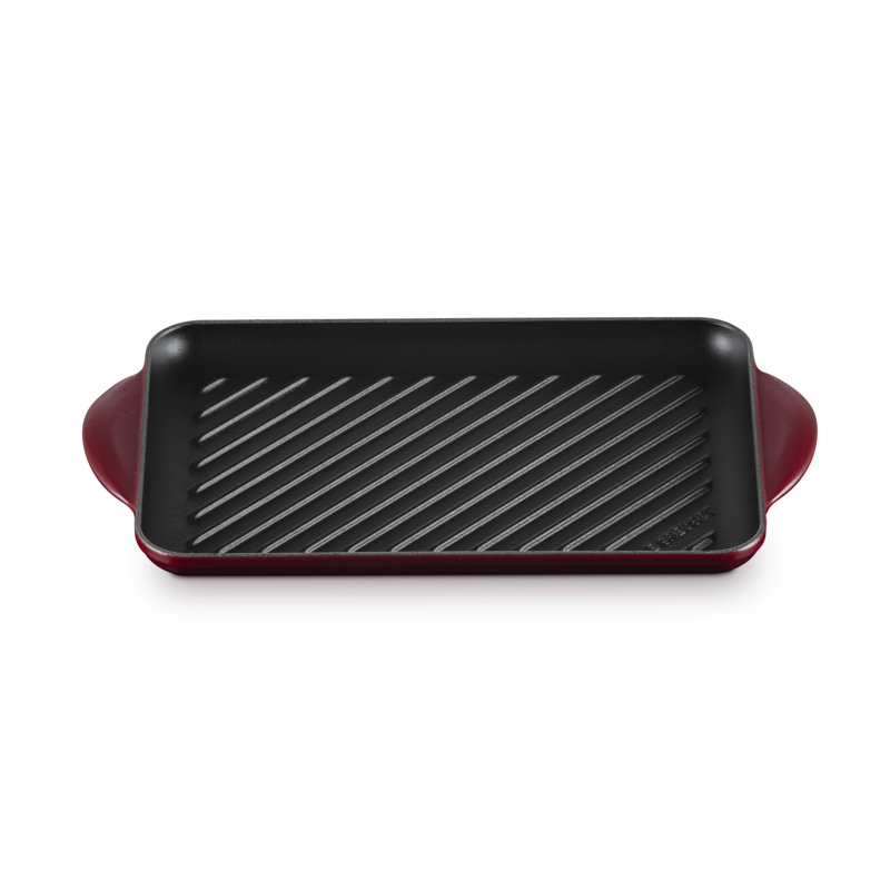 Le Creuset Cast Iron Rectangular Grill 32cm, Garnet