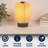 Lankford 8.5" Modern Minimalist Paper Pleated Column Accent LED Table Lamp-802831696