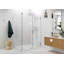 Illume 57 in. x 44.5 in. x 78 in. 90-degree Fully Frameless Wall Hinged Glass Shower Enclosure-122551387