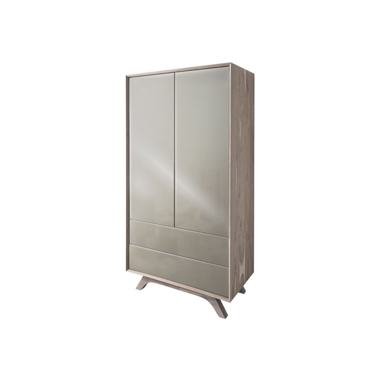 Tromso 2 Door Solid Wood Wardrobe