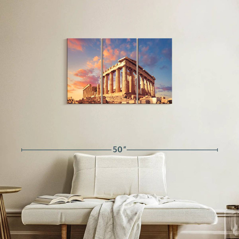 Aime Ancient Athens Acropolis, 20" H x 33" W