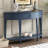 Modern Curved Console Table Sofa Table-618299349