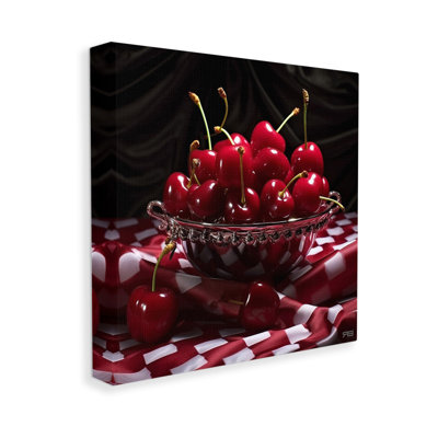 "Plump Cherries Still Life" par RB sur toile