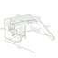 Lit mezzanine simple en bois avec escalier de rangement pour lit et glissade-207166680