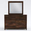 Commode double 6 tiroirs avec miroir Aston