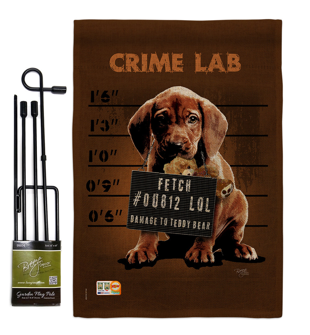 Tallis Double Sided 18.5'' H x 13'' W Burlap Animal Garden Flag Winston Porter