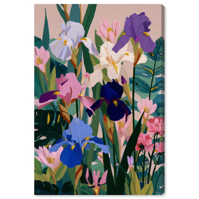 "Iris Garden III", reproduction d'art sur toile par Art Remedy, 16 x 24