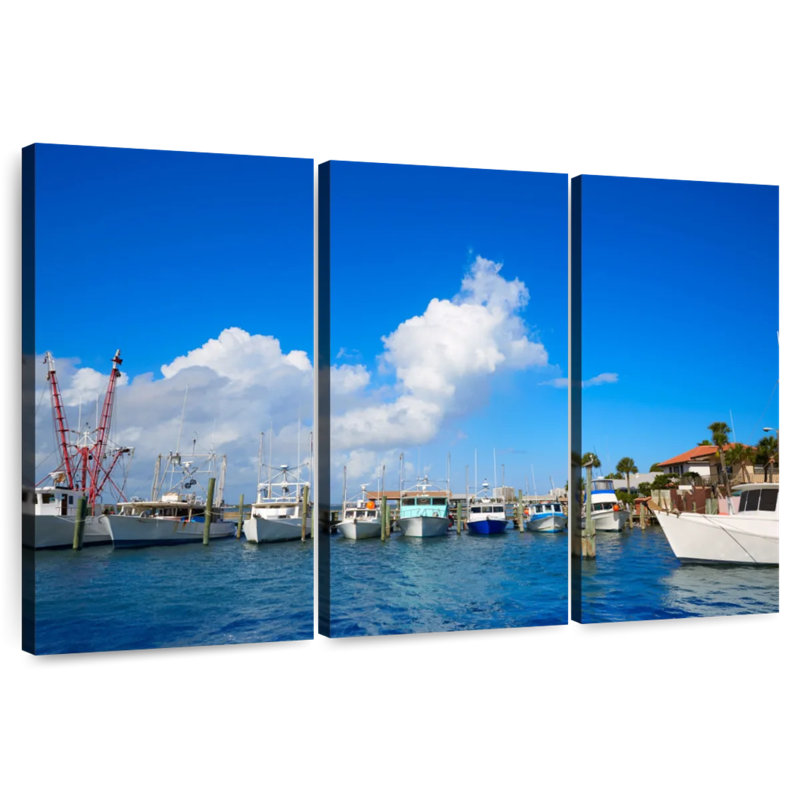 Mehar Port Orange Marina Boats, 36" H x 57" W