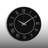 Metal Round Roman Numerals Wall Clock