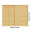 150cm H x 180cm W Solid Wood Fence Panels Included