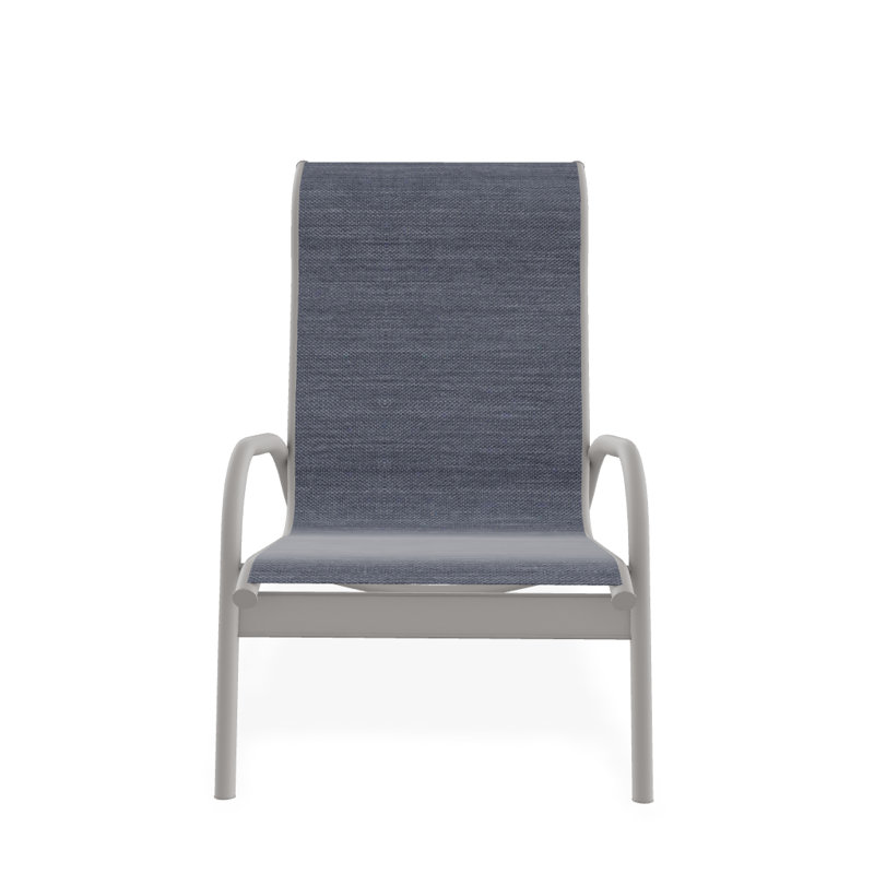Beach Chair, Textured Warm Gray, Augustine Denim