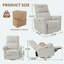 Aldo 270° Swivel Rocker Recliner with Adjustable Recline-360805005-360805004