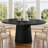 55 Inch Oval Dining Table With Wood Base For Dining Room, Kitchen-339846583