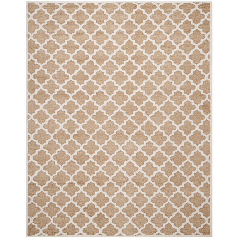 Tapis géométrique touffeté à la main Precious, Rectangle 8 pi x 10 pi