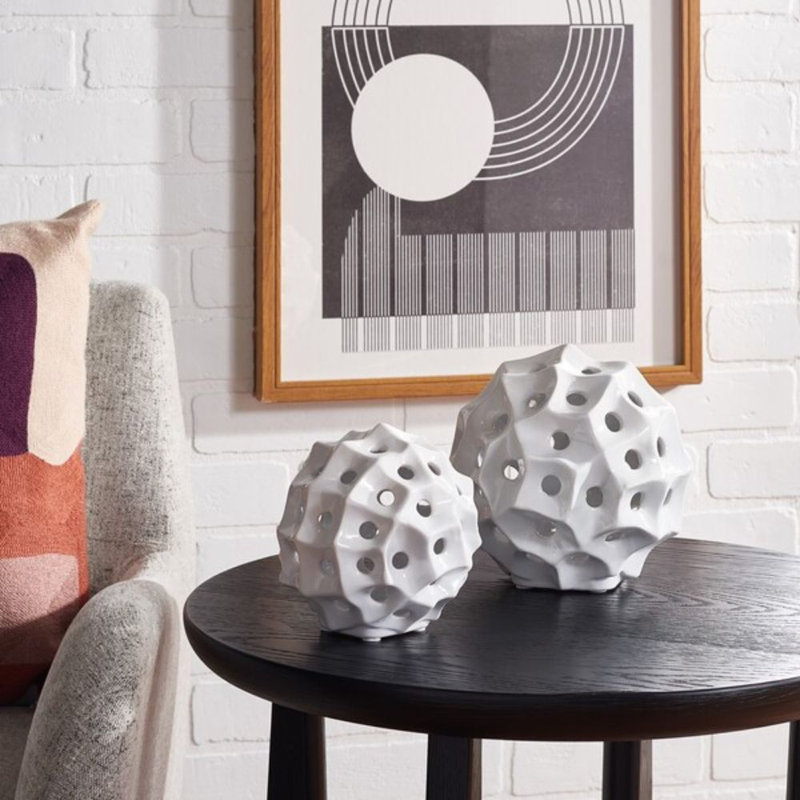 Ensemble de vases en céramique Ovis, Blanc
