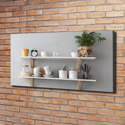 Decorations On The Shelf - Wrapped Canvas Print