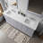 Dukes 80"  Double Vanity, Square Sinks And 30" Mirrors W/ Faucets-731381989-787786596