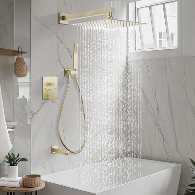 Complete Shower System with Rough in-Valve