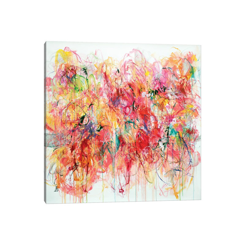 Dance with Joy by Misako Chida - Wrapped Canvas Art Prints 1 Piece Wrapped Canvas Wall Art, 45.72 cm H x 45.72 cm W