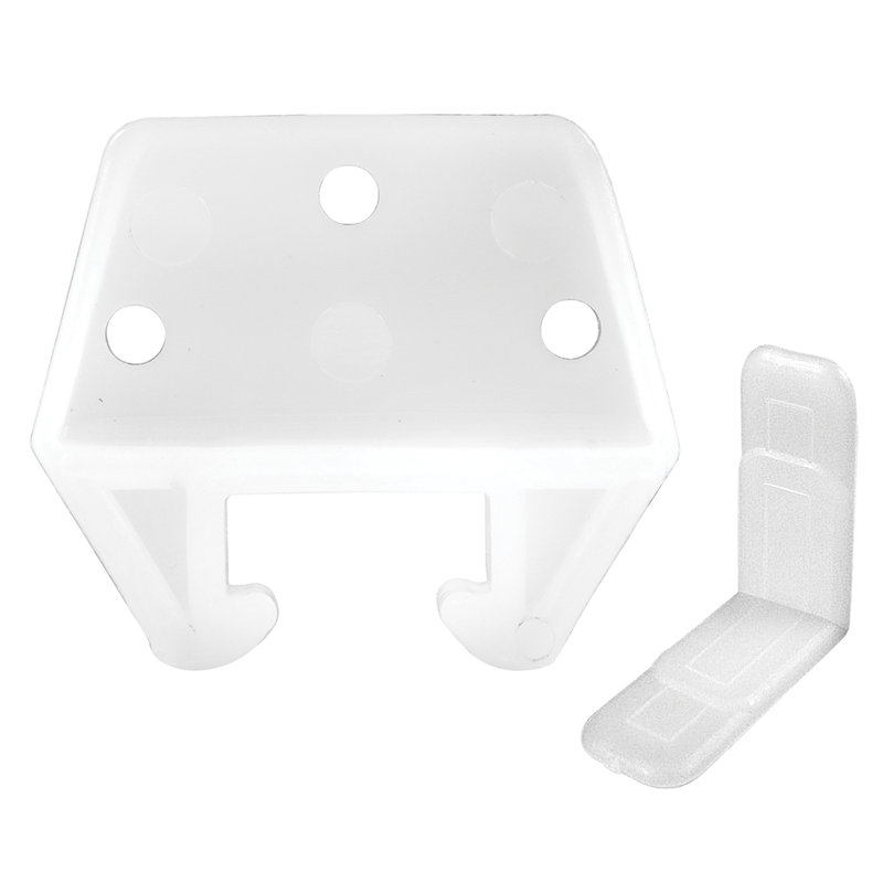 Ensemble de glissières de tiroir Prime-Line, fabrication en plastique 25/32 po, guide blanc