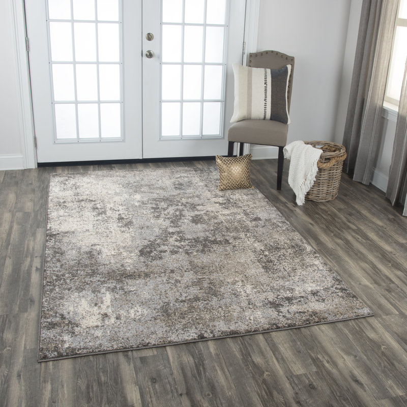 Barger Abstract Indoor Rug, Rectangle 7'10" x 9'10"
