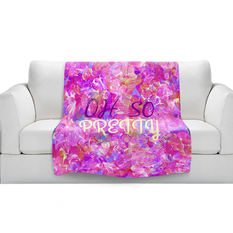 Couverture sherpae oh so pretty polaire, l 68 po x L 80 po