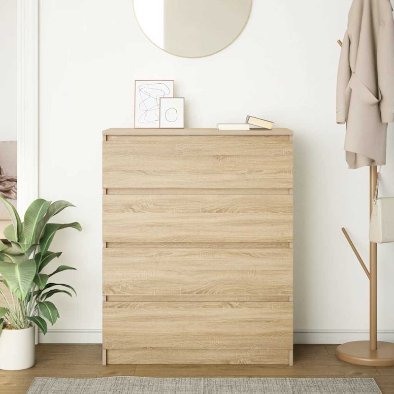 Sideboard 80X35x99 Cm Engineered Wood, Sonoma Oak