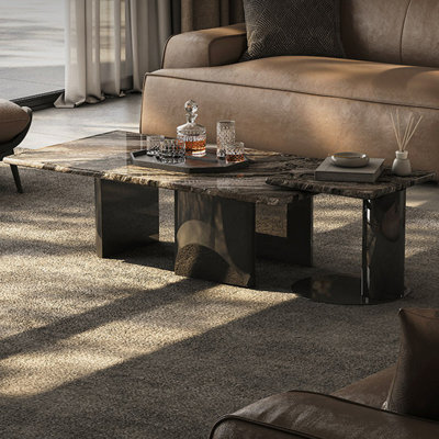 Ensemble de tables basses Brown Natural Luxury