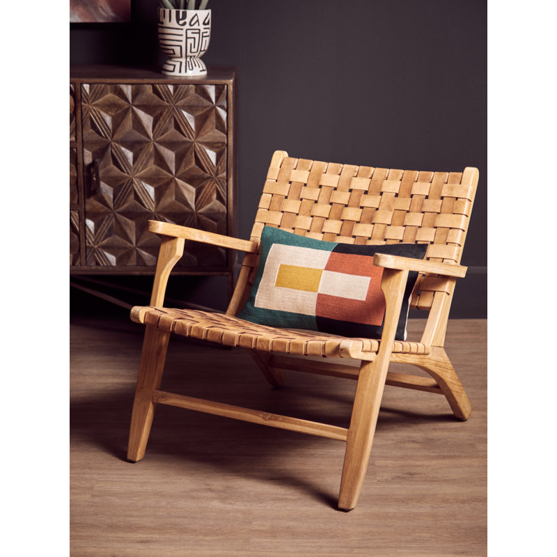 Dequisha Abstract Rectangular Lumbar Cushion