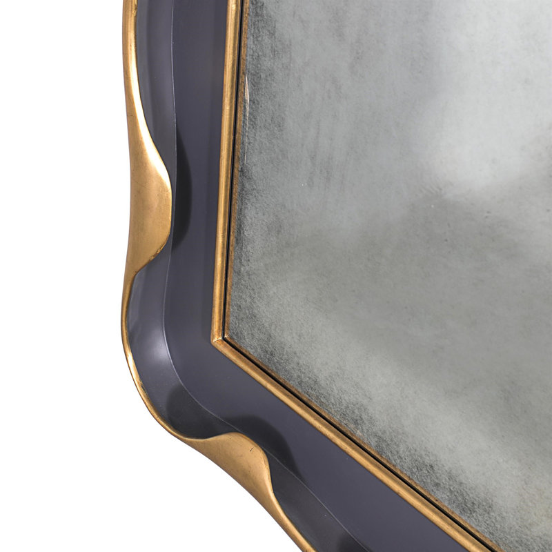 Venus Leaning Mirror, Gray/Gold