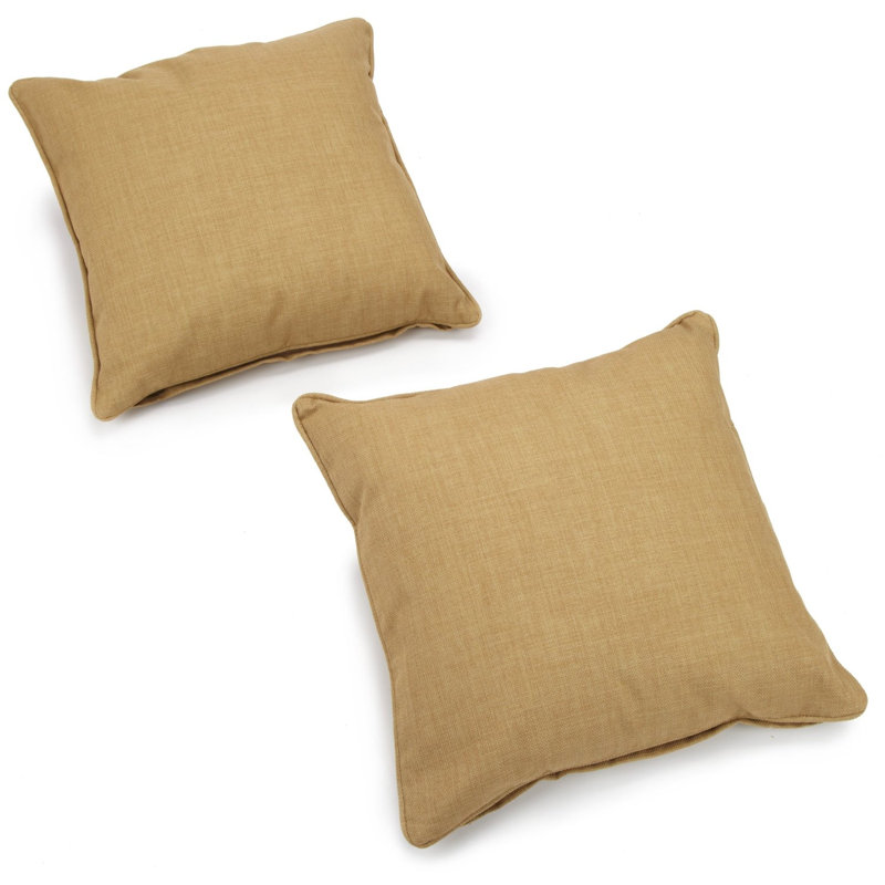 Menzies Outdoor 17" Pillow Cover & Insert, Wheat