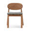 Aston Solid Wood Side Chair in Brown