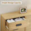 Commode moderne à 4 tiroirs pour chambre à coucher, autoportante, en MDF et en bois.