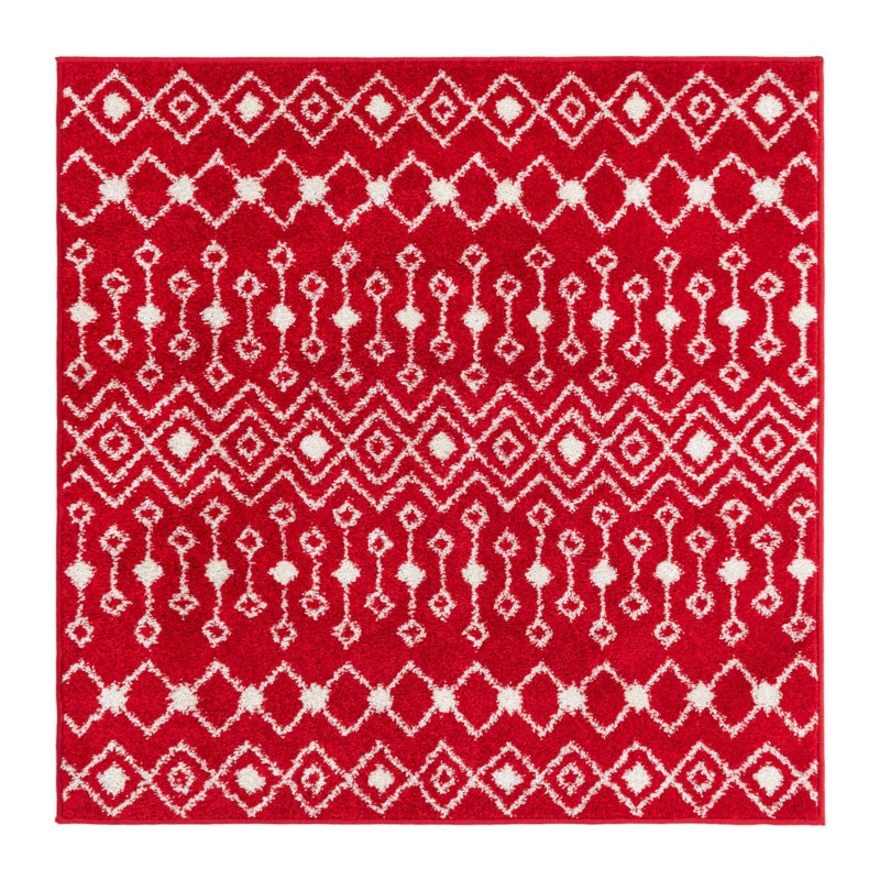 Tapis d'intérieur Somerville, Red, Square 6'