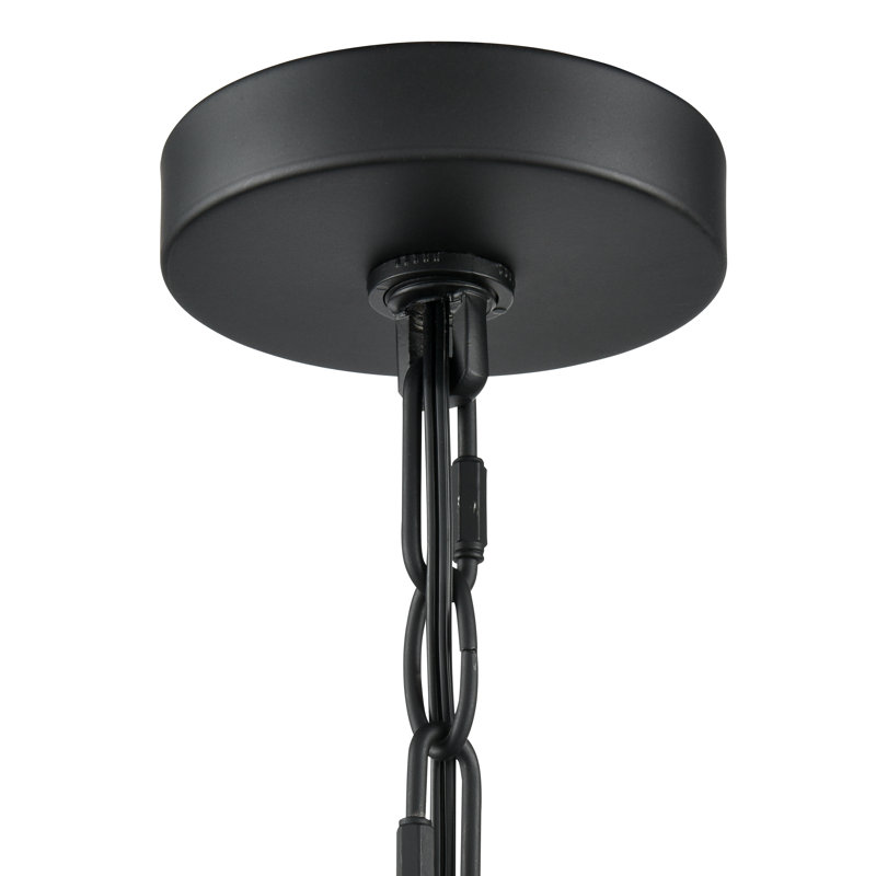 Lustre 5 lumières Bennetti, Noir mat