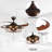 Caronni 48'' Retractable Blades Ceiling Fan with Remote Control and Light Kit Included-2037490188