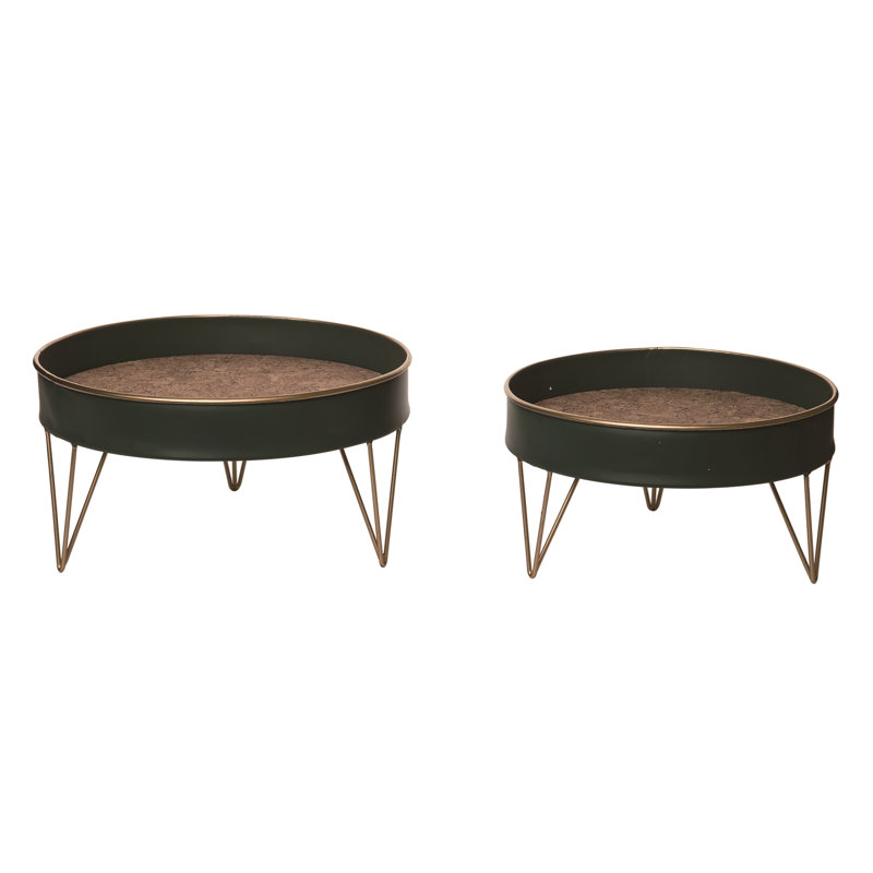 Ensemble de 2 plateaux