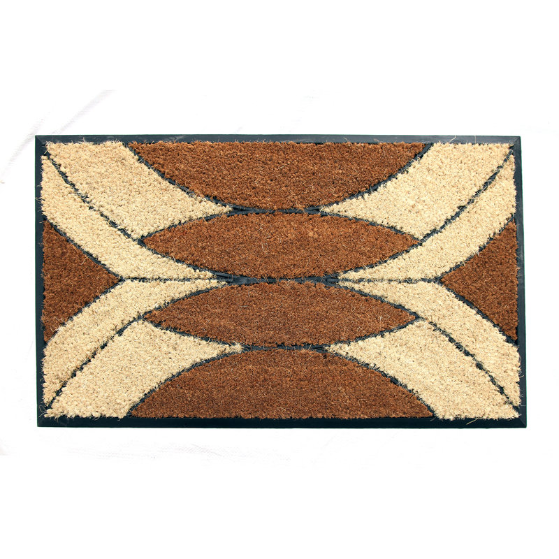 Ohanesian Non-Slip Geometric Indoor / Outdoor Doormat
